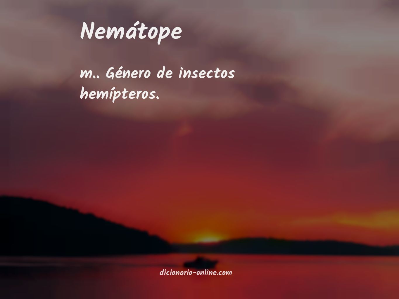 Significado de nemátope