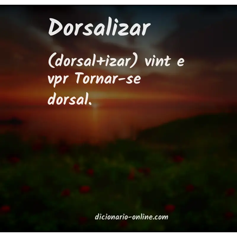 Significado de dorsalizar