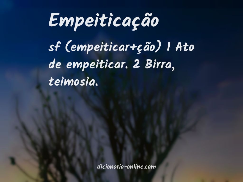 Significado de empeiticação