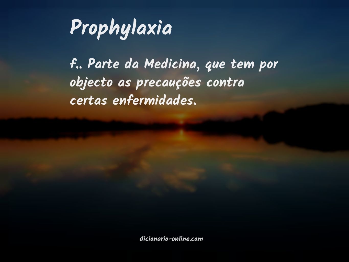 Significado de prophylaxia