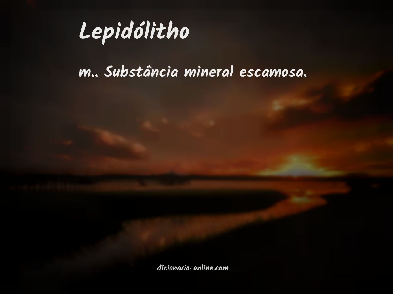 Significado de lepidólitho