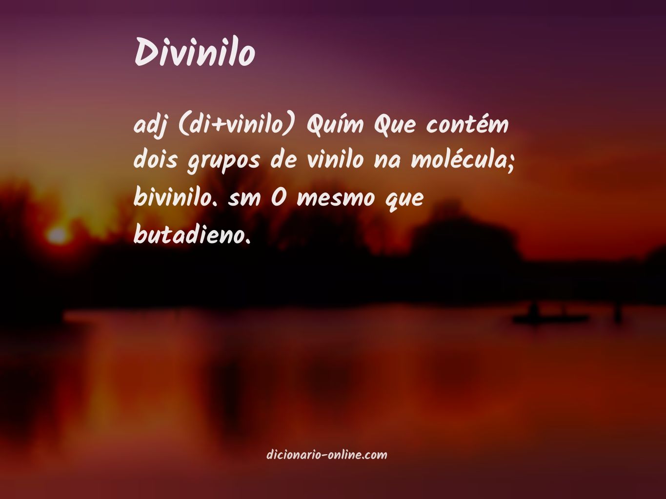 Significado de divinilo