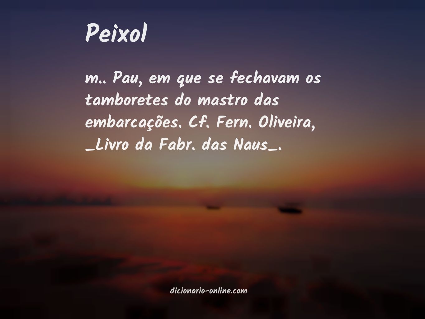 Significado de peixol