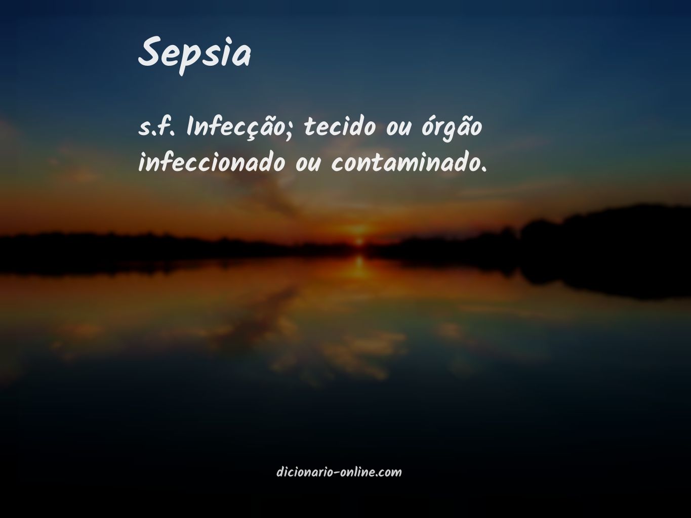 Significado de sepsia