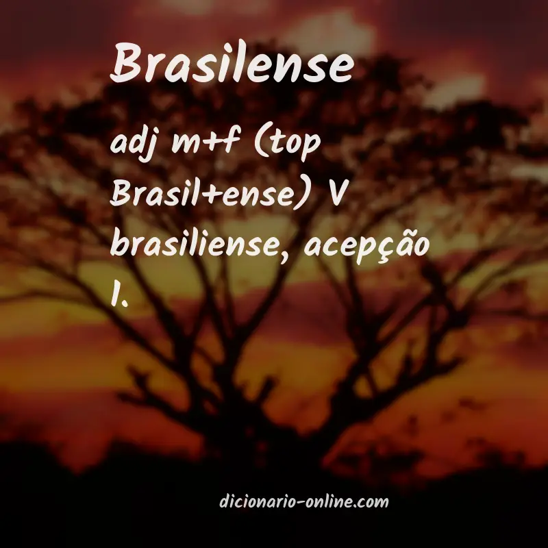 Significado de brasilense