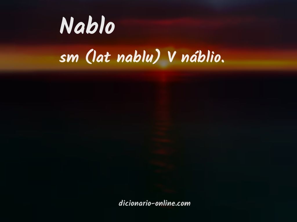 Significado de nablo