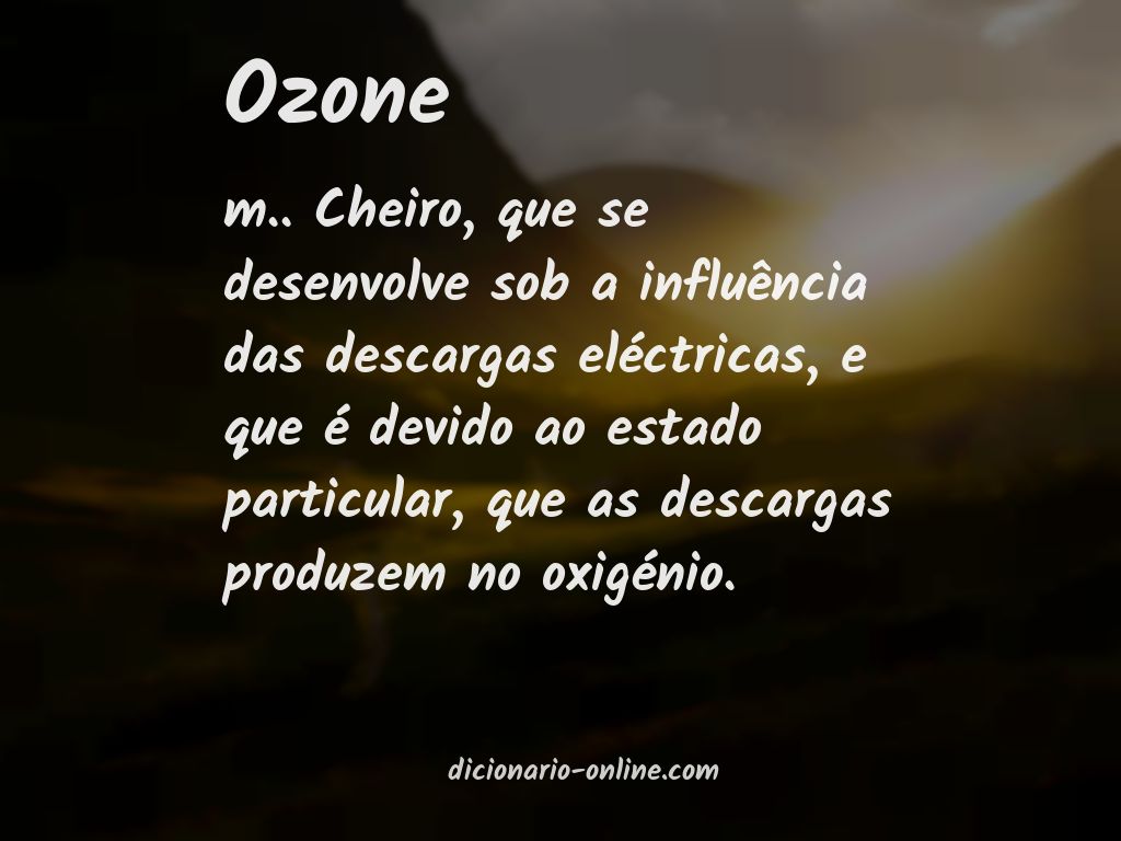 Significado de ozone