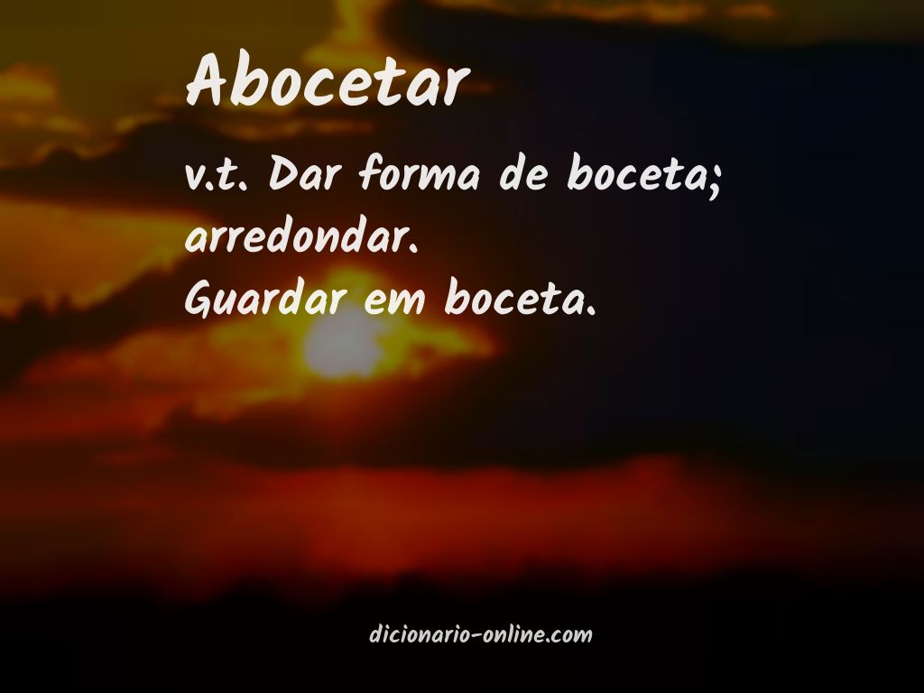 Significado de abocetar