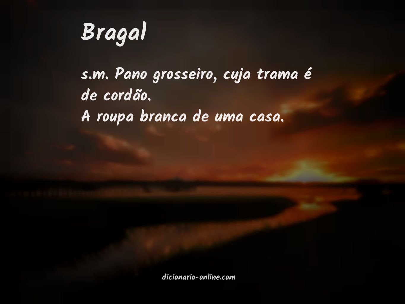 Significado de bragal