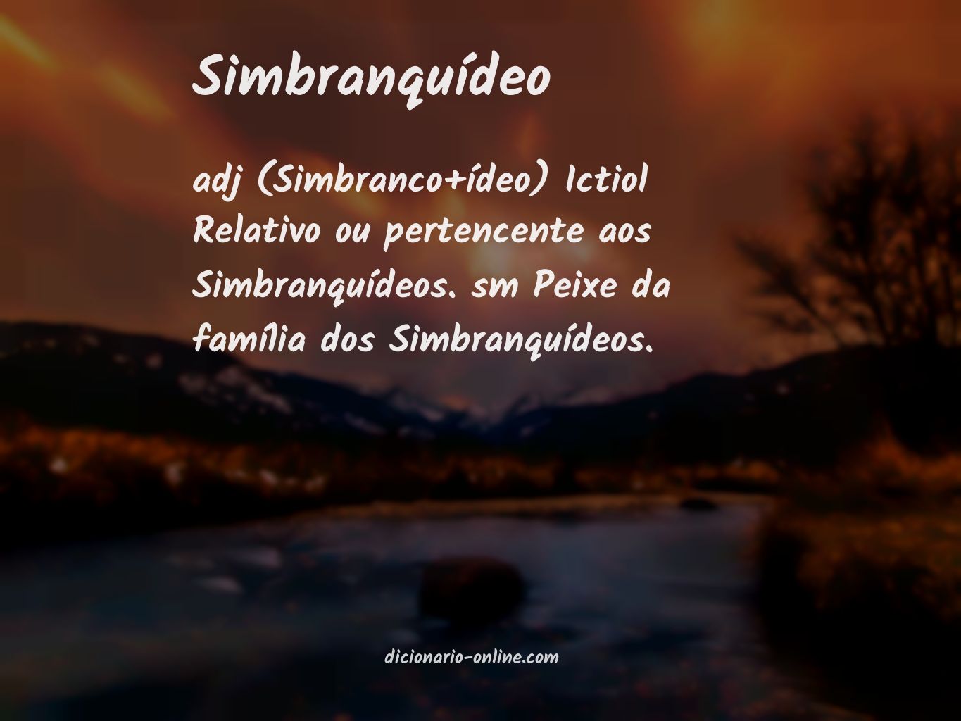 Significado de simbranquídeo