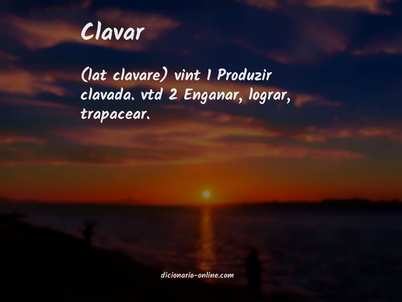 Significado de clavar