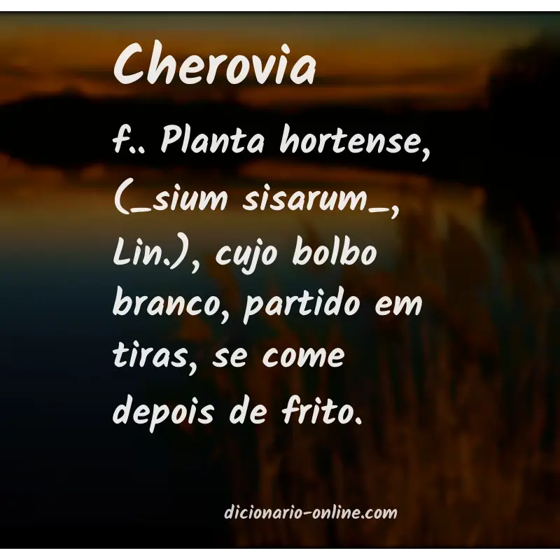 Significado de cherovia