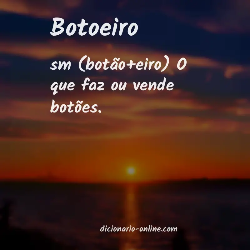 Significado de botoeiro