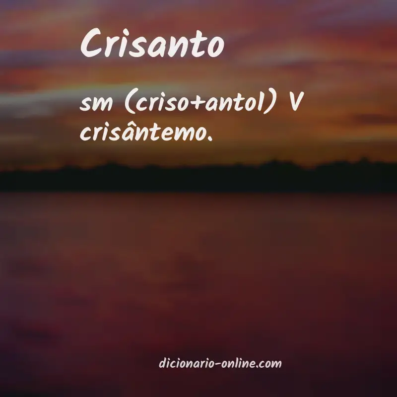 Significado de crisanto