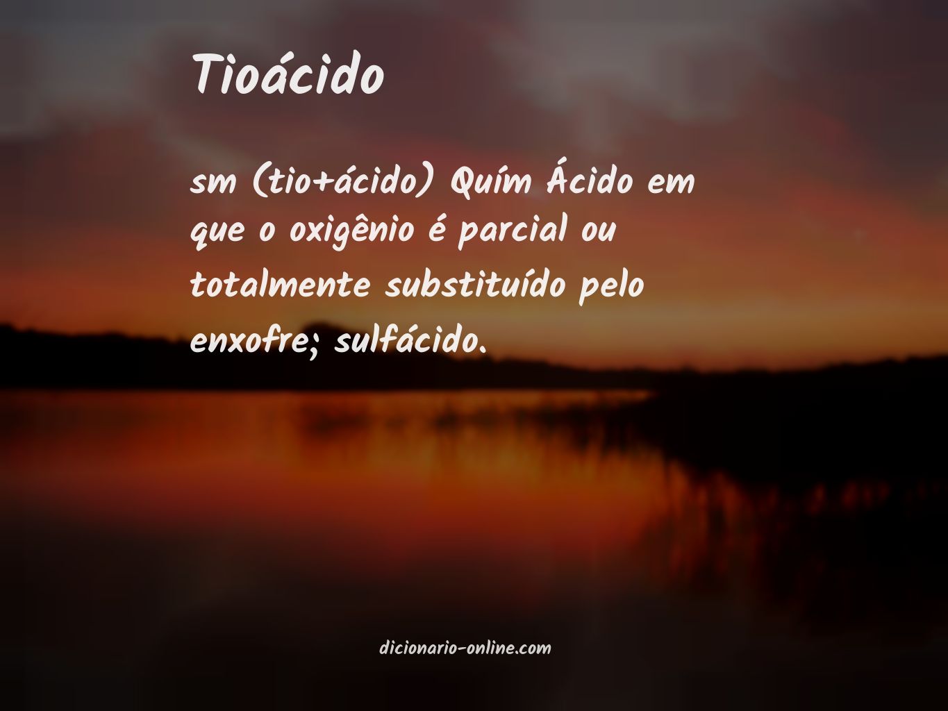 Significado de tioácido