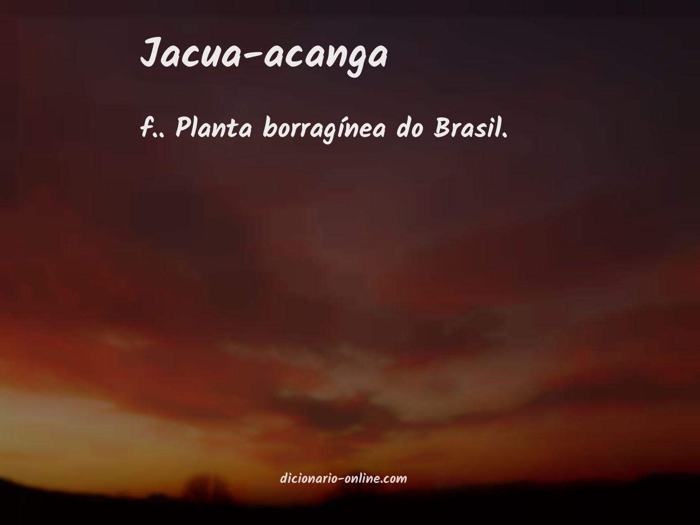 Significado de jacua-acanga