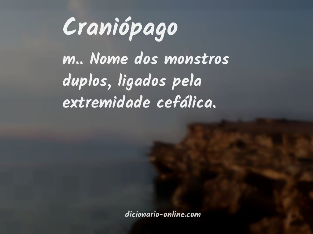 Significado de craniópago