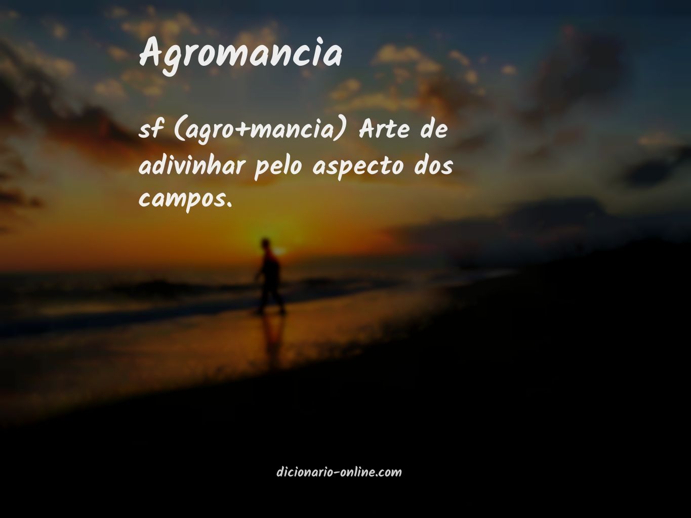 Significado de agromancia