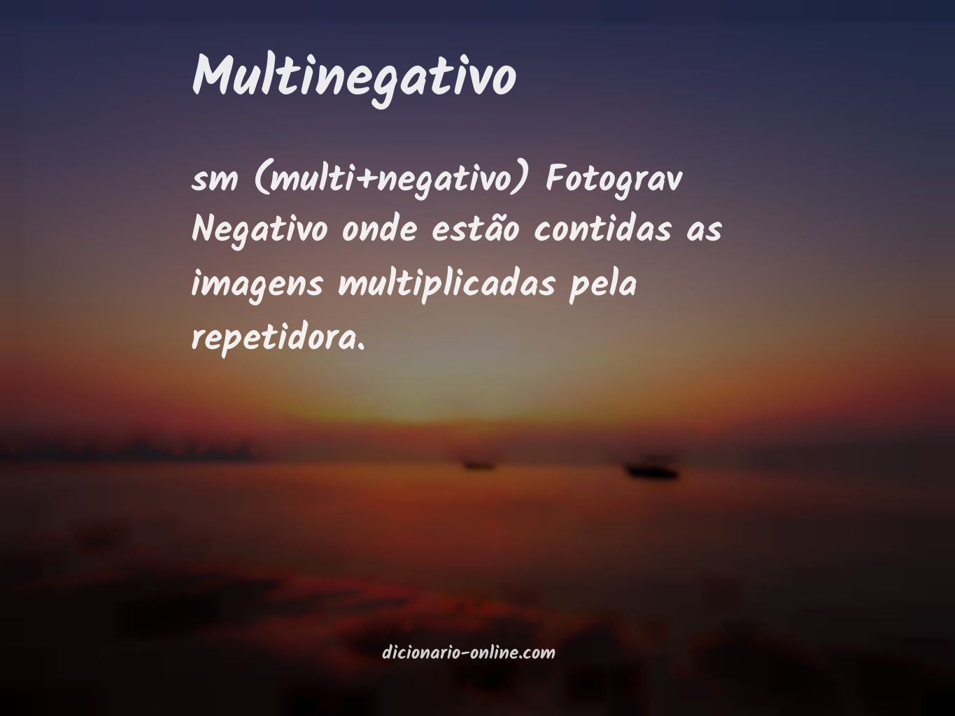 Significado de multinegativo