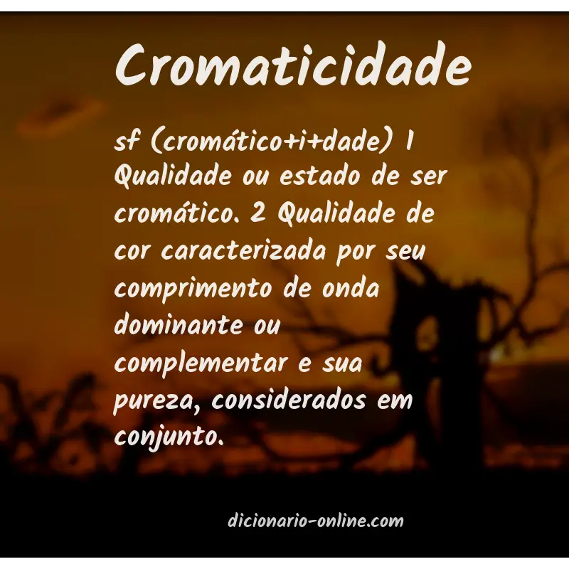 Significado de cromaticidade