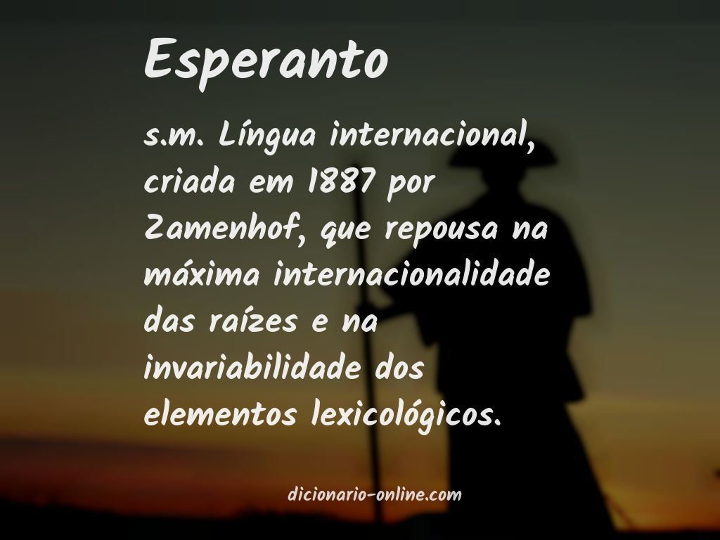 Significado de esperanto