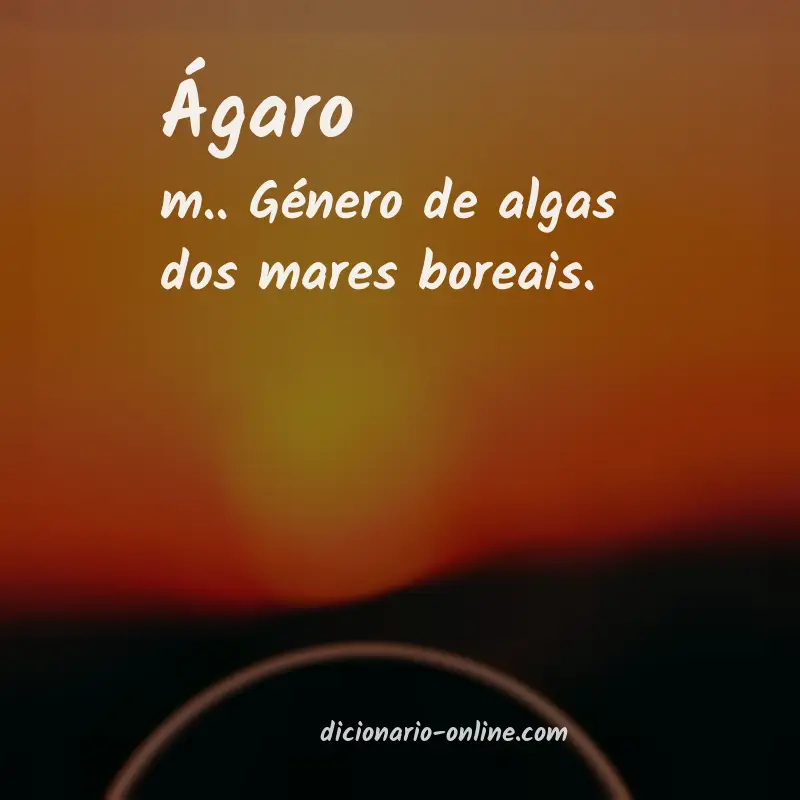 Significado de ágaro