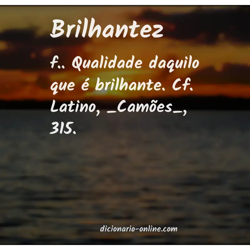 Significado de brilhantez
