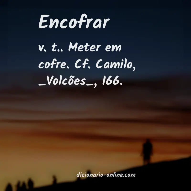 Significado de encofrar