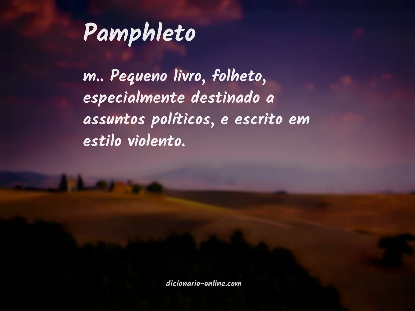 Significado de pamphleto