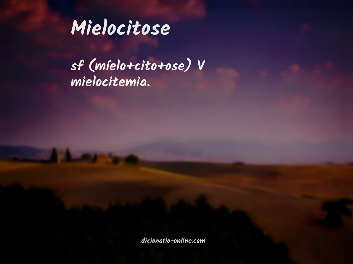 Significado de mielocitose