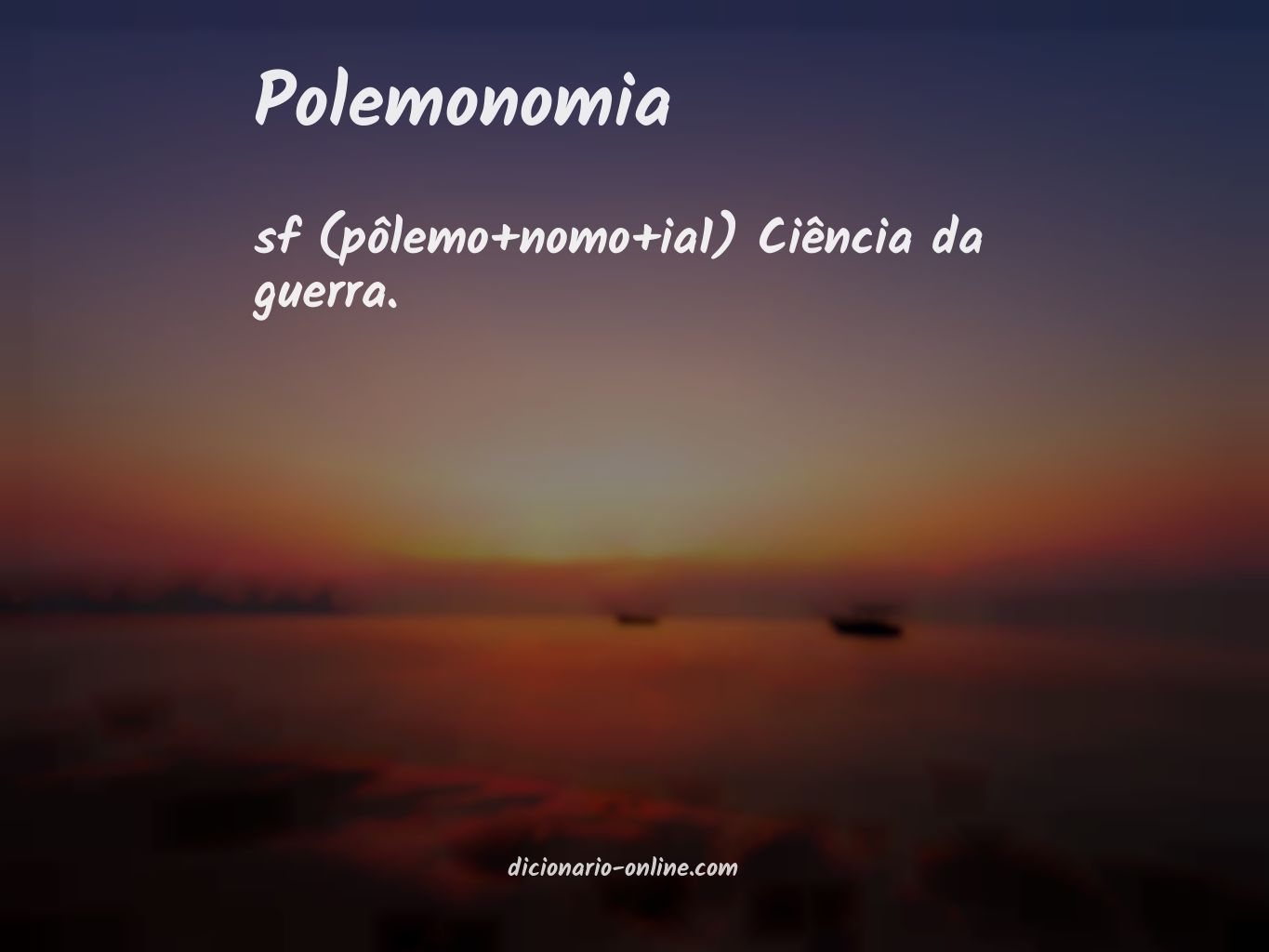 Significado de polemonomia