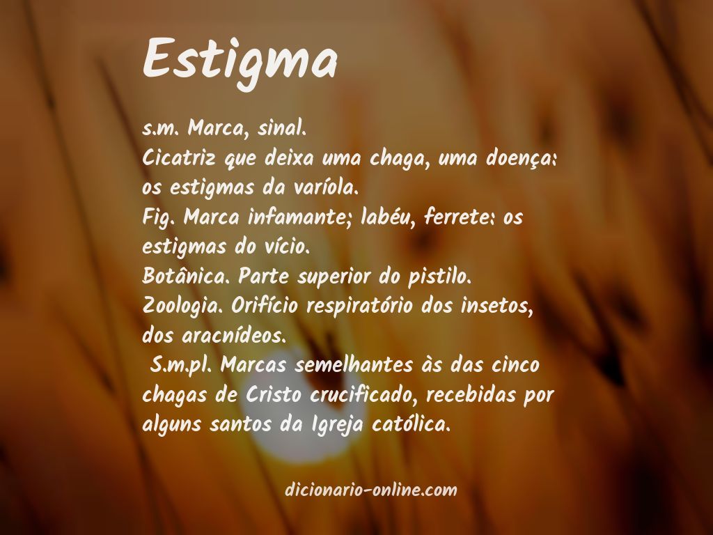 Significado de estigma