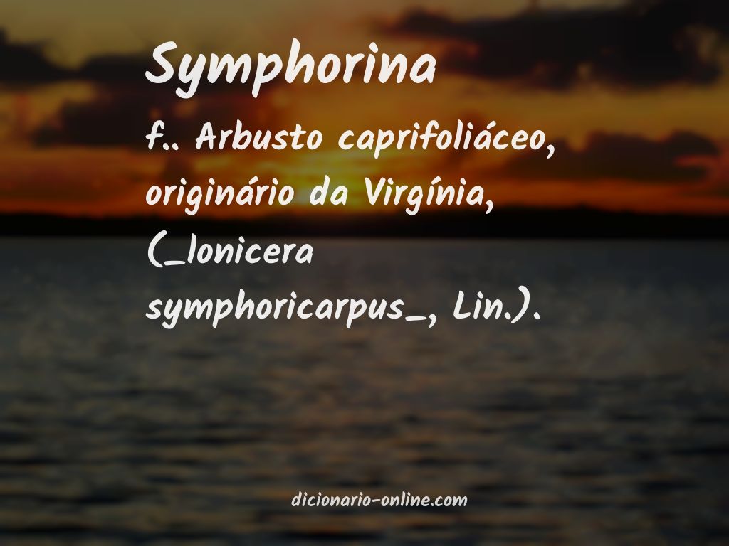 Significado de symphorina