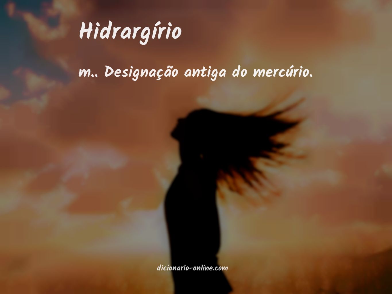 Significado de hidrargírio