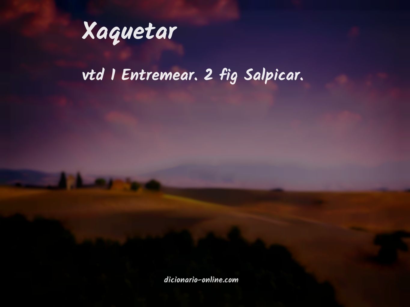 Significado de xaquetar