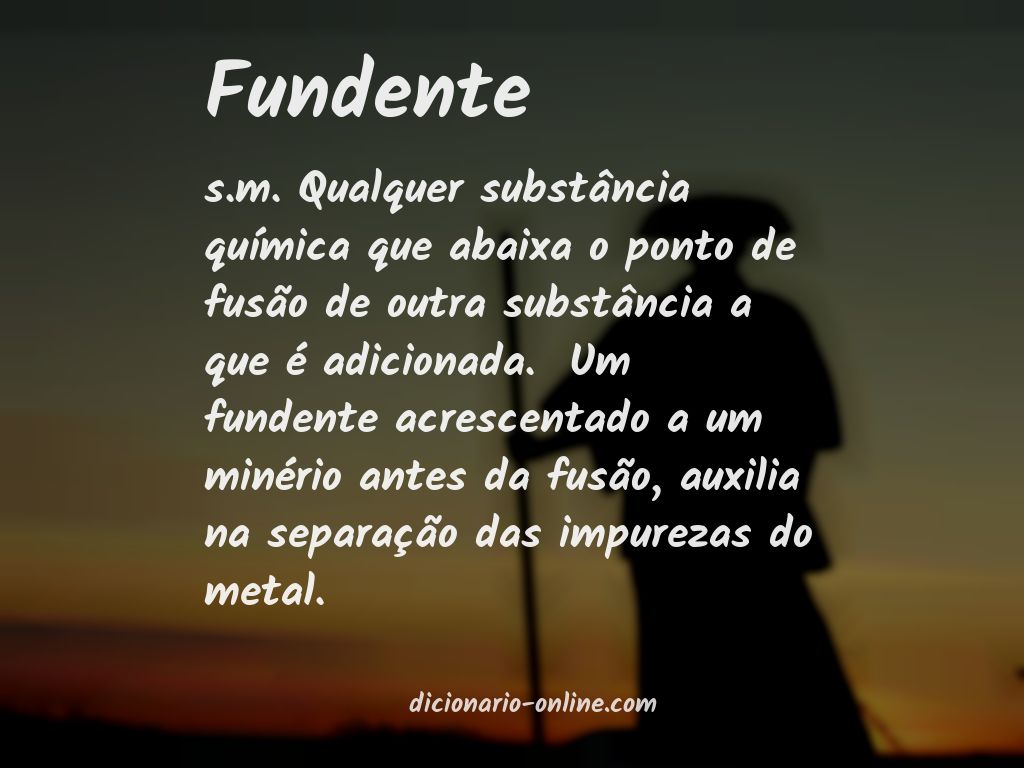 Significado de fundente