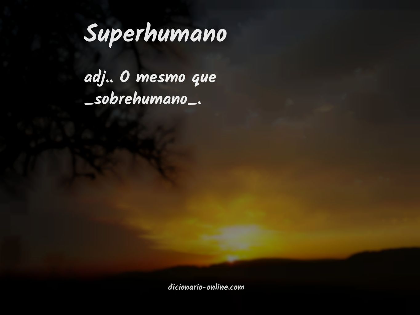 Significado de superhumano
