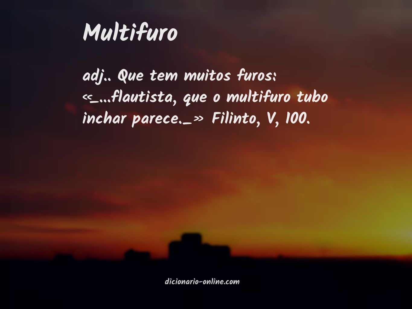 Significado de multifuro