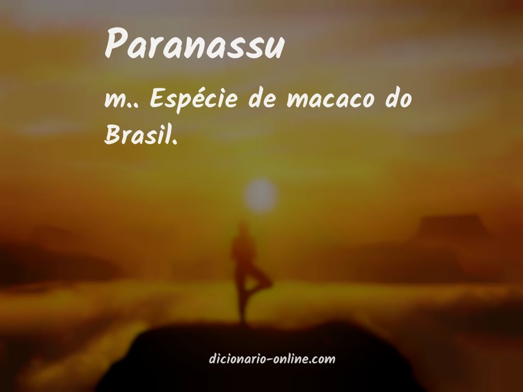 Significado de paranassu