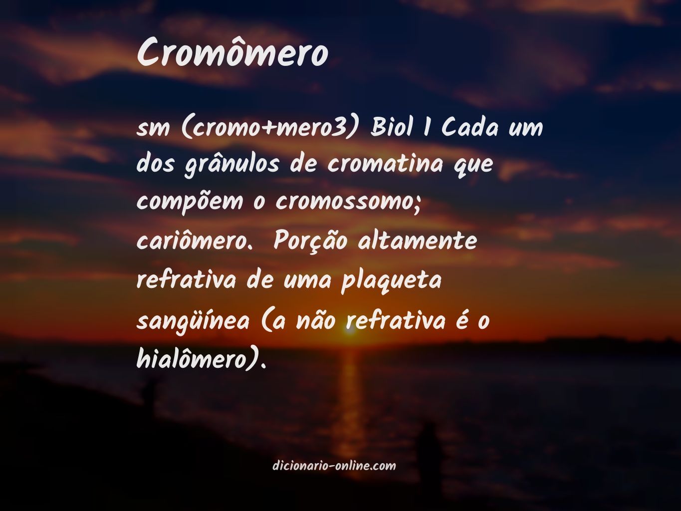 Significado de cromômero