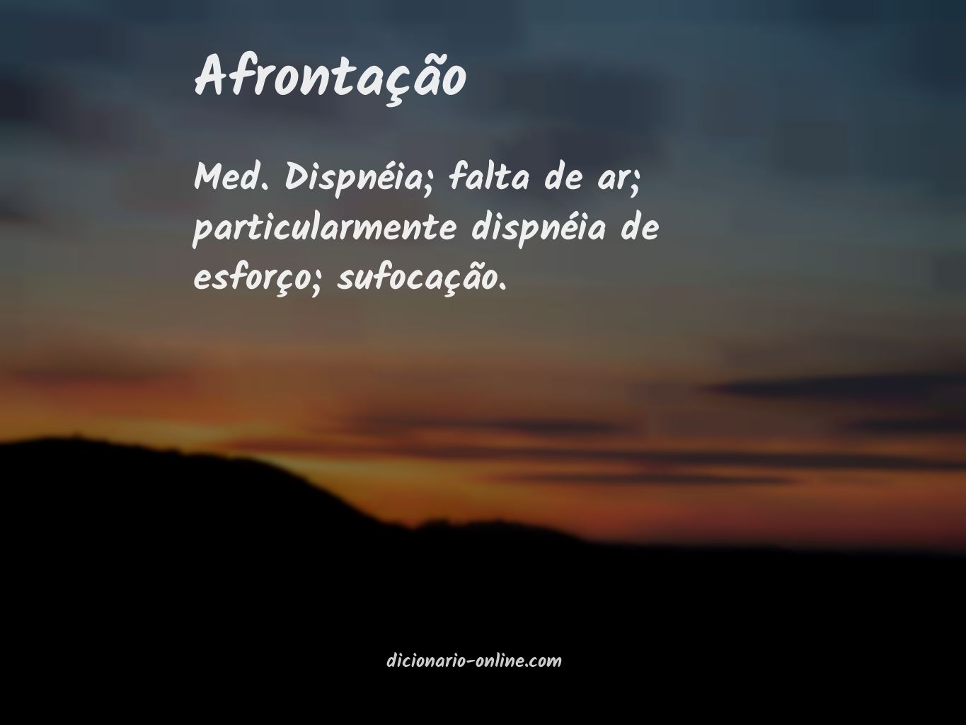 Significado de afrontação