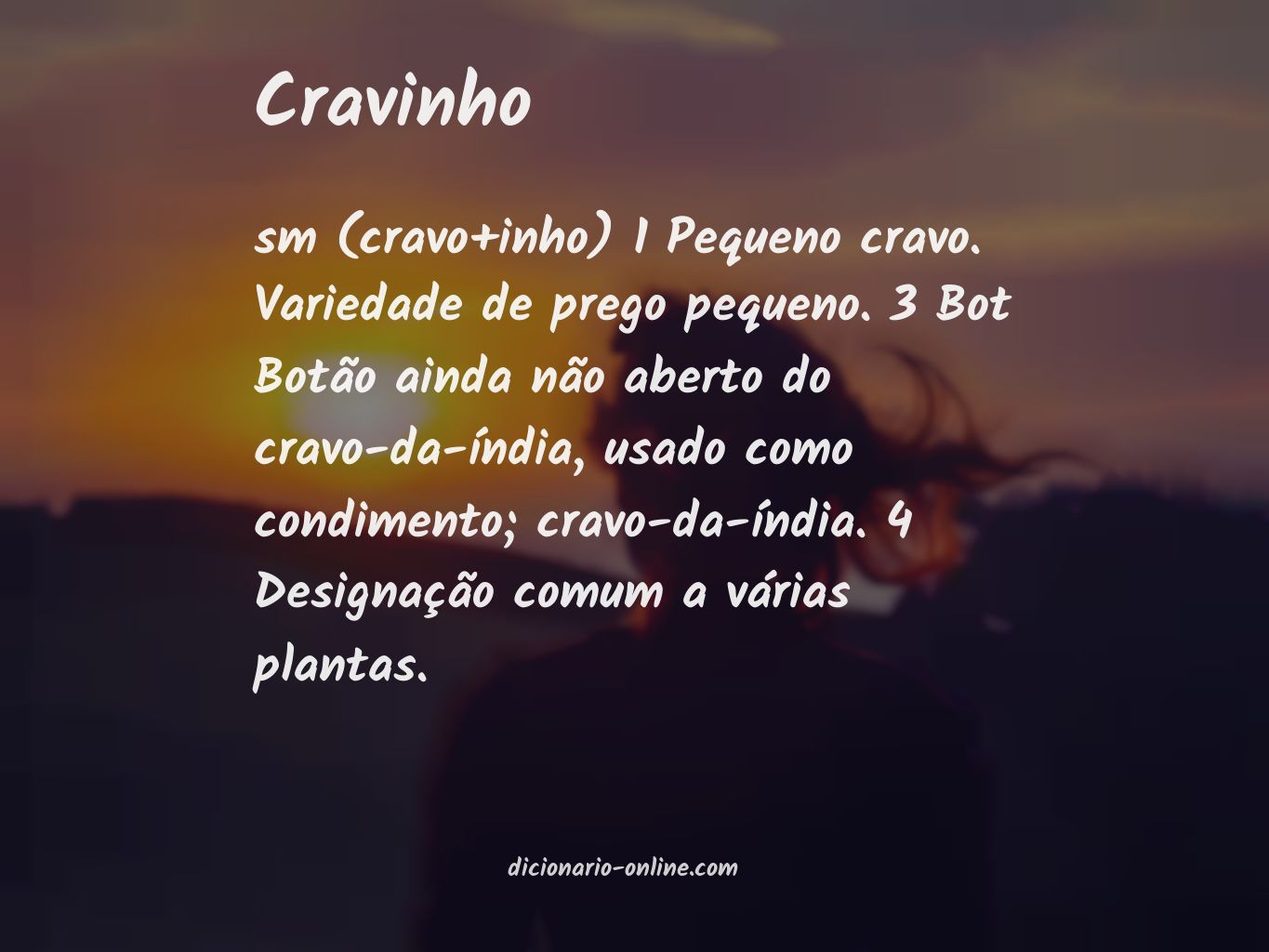 Significado de cravinho