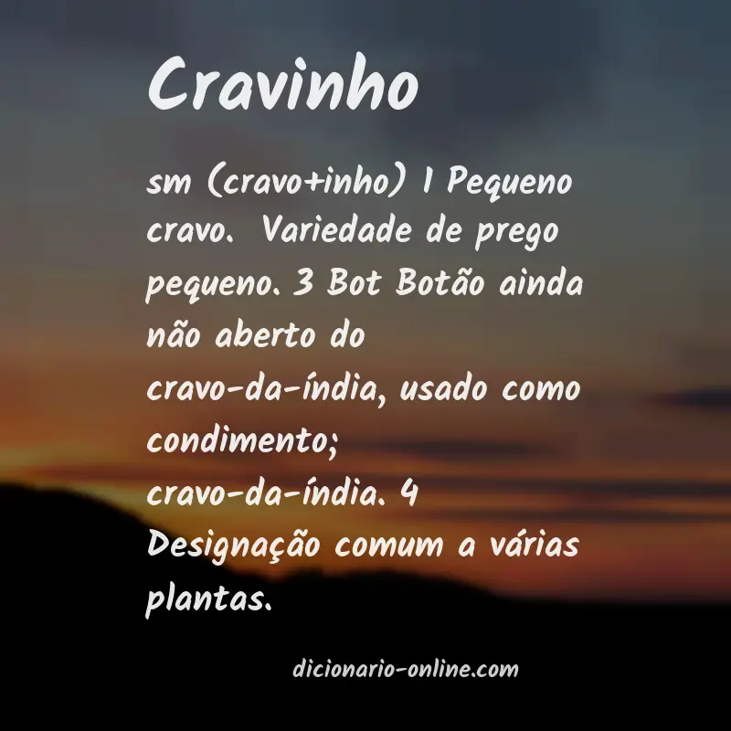 Significado de cravinho