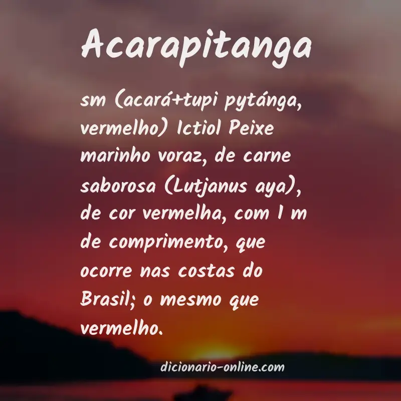Significado de acarapitanga