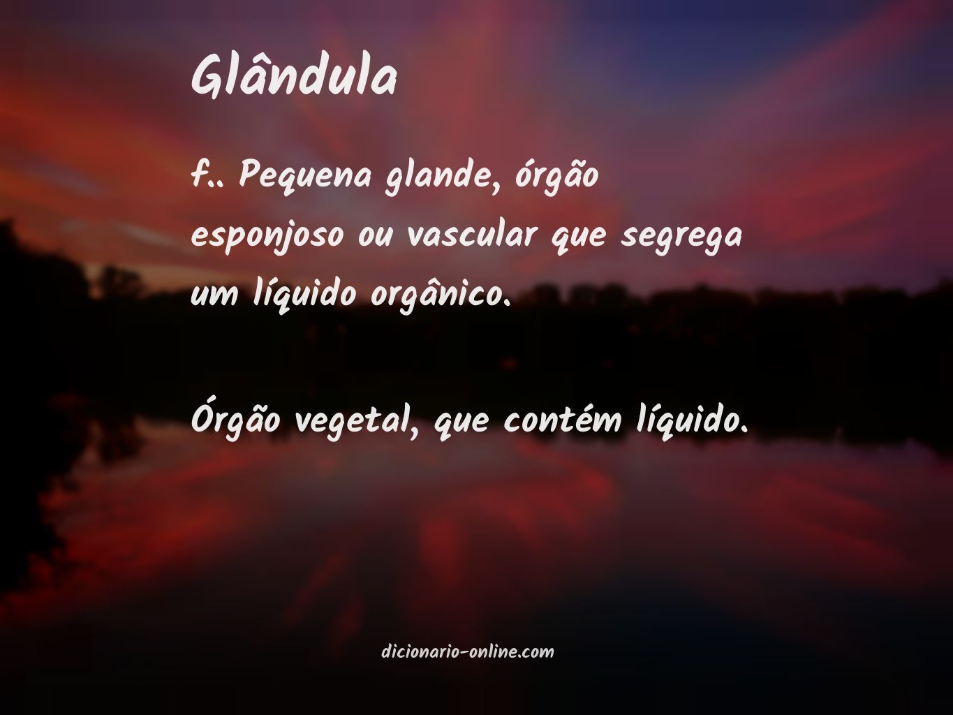 Significado de glândula