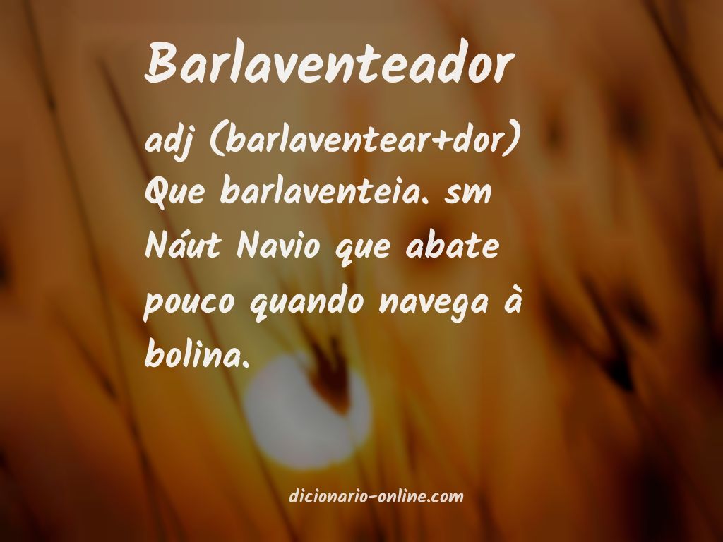 Significado de barlaventeador