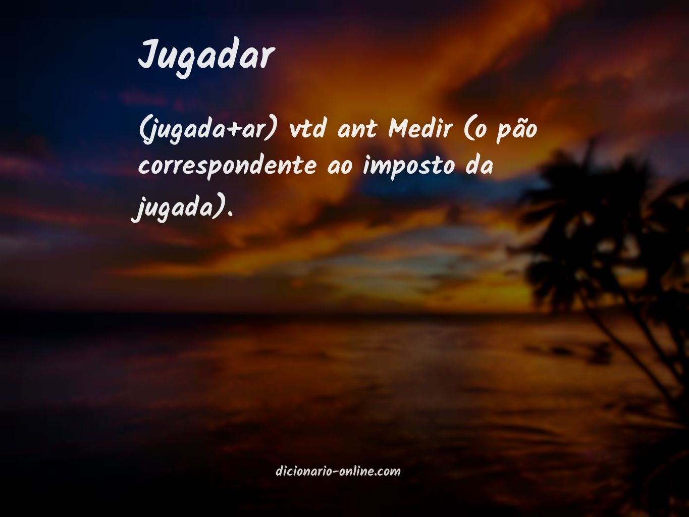 Significado de jugadar