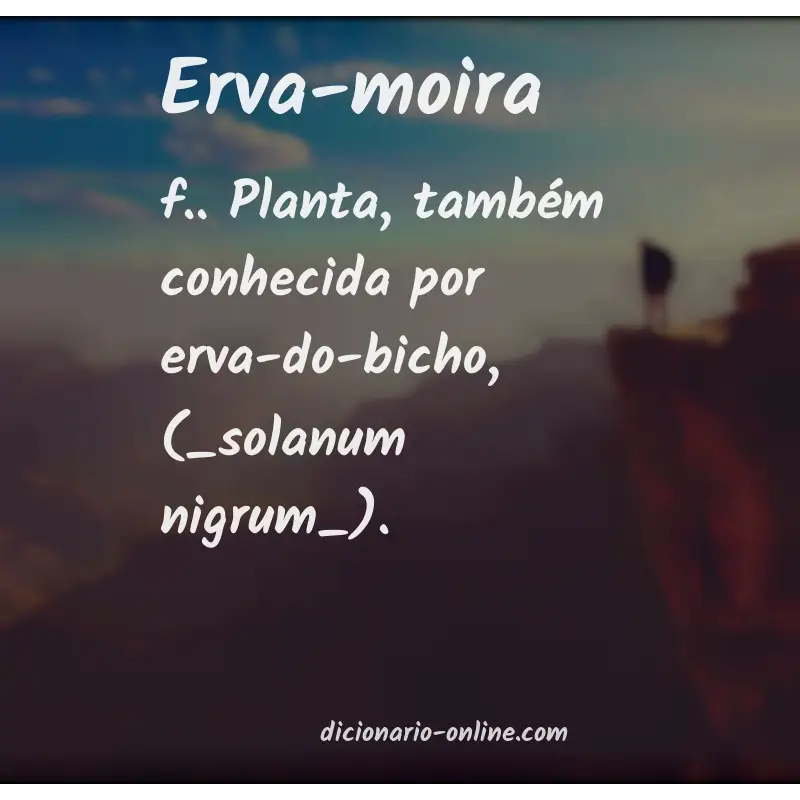 Significado de erva-moira