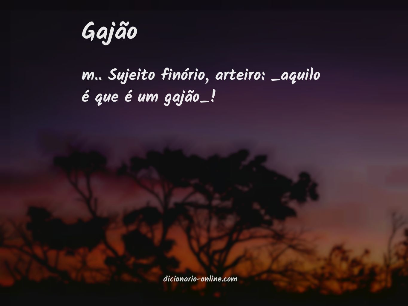 Significado de gajão