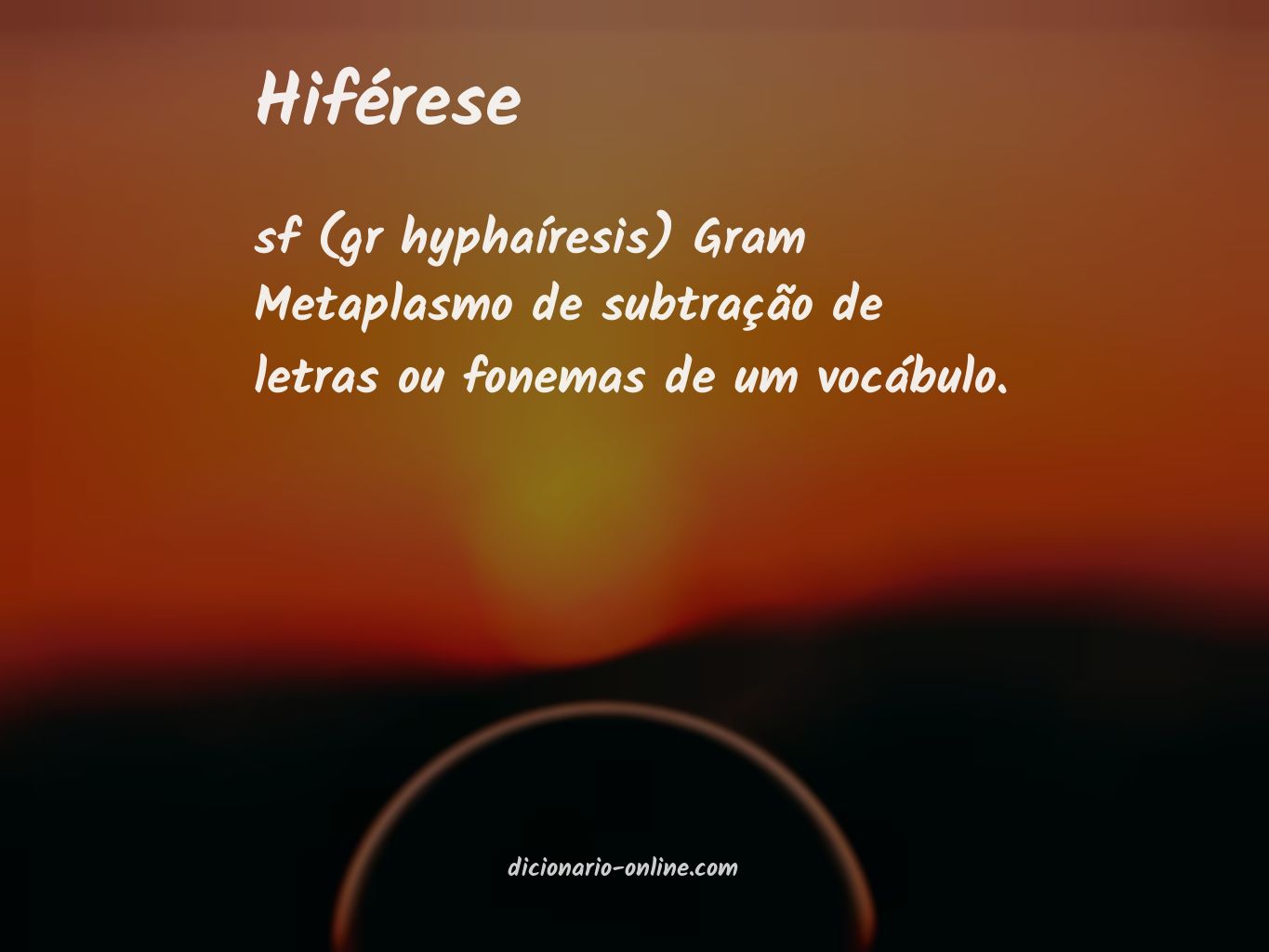 Significado de hiférese